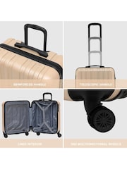 Flight Knight 56x45x25cm EasyJet Overhead 8 Wheel ABS Hard Case Cabin Carry On Hand Luggage - Image 7 of 7