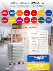 Flight Knight 55x40x20cm Ryanair Priority 4 Wheel ABS Hard Case Cabin Carry On Hand Luggage - Image 3 of 7