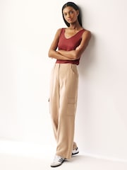 Brown Slouch Vest - Image 2 of 6