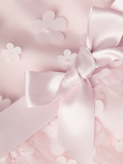 Monsoon Pink Reya 3D Scuba Bridesmaid Dress - Image 4 of 4