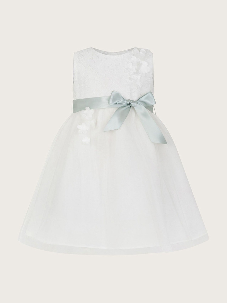 Monsoon White Frankie Baby Scuba Dress - Image 1 of 3 Monsoon White Frankie Baby Scuba Dress - Image 1 of 3
