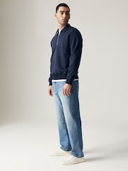 Blue Light Relaxed Fit 100% Cotton Authentic Jeans - Image 4 of 12