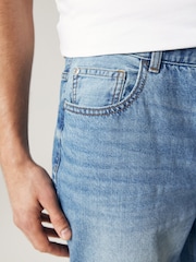 Blue Light Relaxed Fit 100% Cotton Authentic Jeans - Image 7 of 12