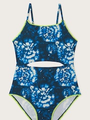 Monsoon Blue Tie Dye Swimsuit - Image 1 of 3