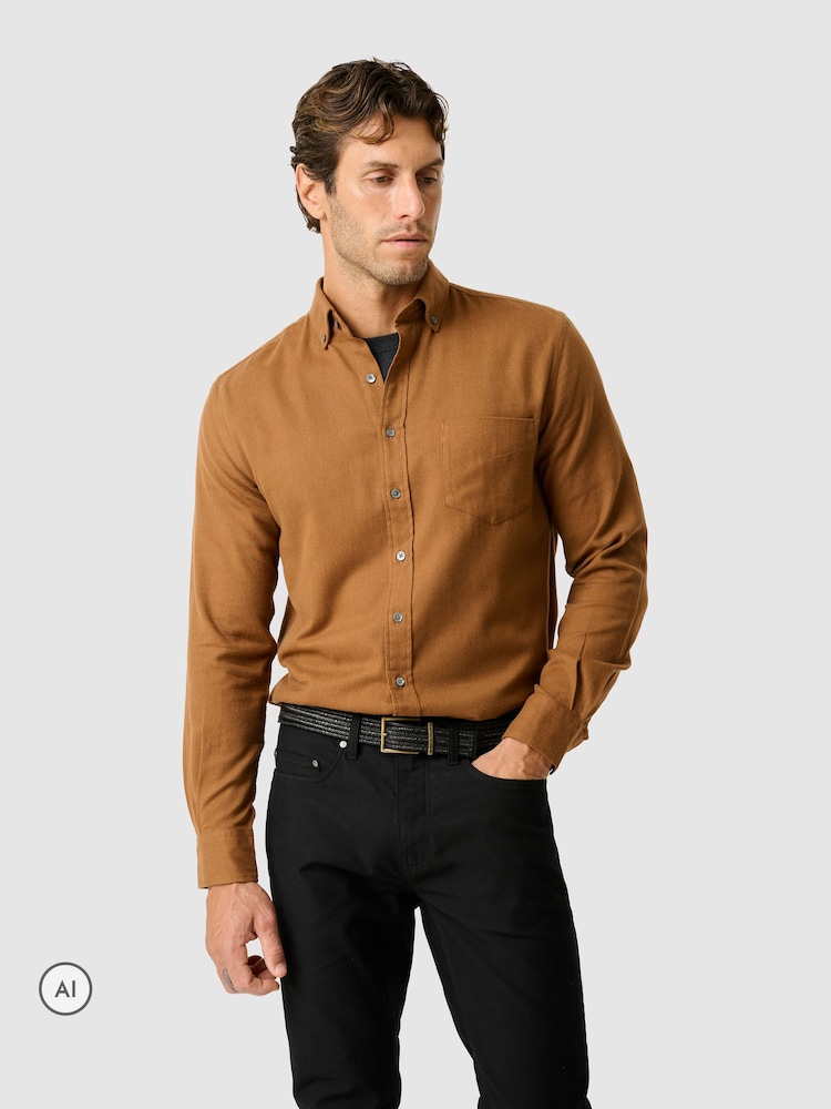 Rodd & Gunn Caramel Brown Barrhill Sports Shirt - Image 1 of 6 Rodd & Gunn Caramel Brown Barrhill Sports Shirt - Image 1 of 6