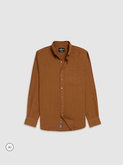 Rodd & Gunn Caramel Brown Barrhill Sports Shirt - Image 5 of 6
