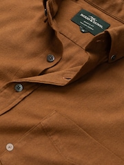 Rodd & Gunn Caramel Brown Barrhill Sports Shirt - Image 6 of 6