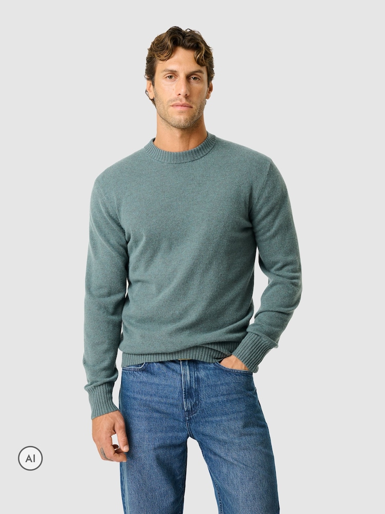 Rodd & Gunn Green Stewart Island Knit Jumper - Image 1 of 4 Rodd & Gunn Green Stewart Island Knit Jumper - Image 1 of 4