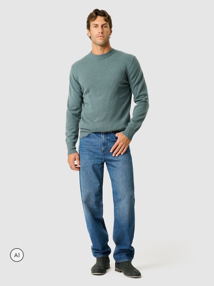 Rodd & Gunn Green Stewart Island Knit Jumper - Image 2 of 4 Rodd & Gunn Green Stewart Island Knit Jumper - Image 2 of 4