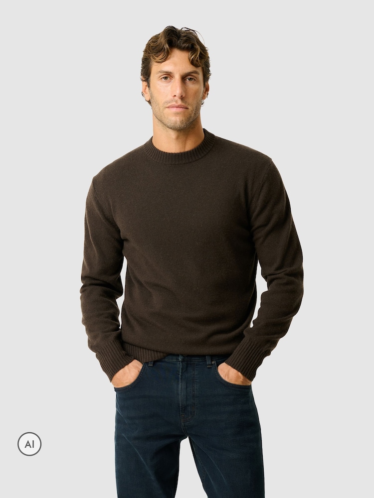 Rodd & Gunn Dark Brown Stewart Island Knit Jumper - Image 1 of 6 Rodd & Gunn Dark Brown Stewart Island Knit Jumper - Image 1 of 6