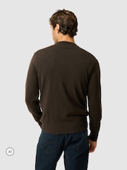 Rodd & Gunn Dark Brown Stewart Island Knit Jumper - Image 2 of 6