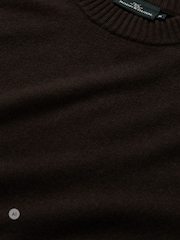 Rodd & Gunn Dark Brown Stewart Island Knit Jumper - Image 6 of 6