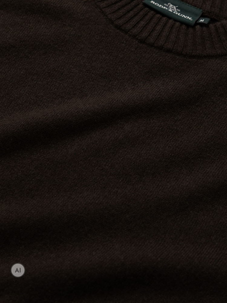 Rodd & Gunn Dark Brown Stewart Island Knit Jumper - Image 6 of 6 Rodd & Gunn Dark Brown Stewart Island Knit Jumper - Image 6 of 6