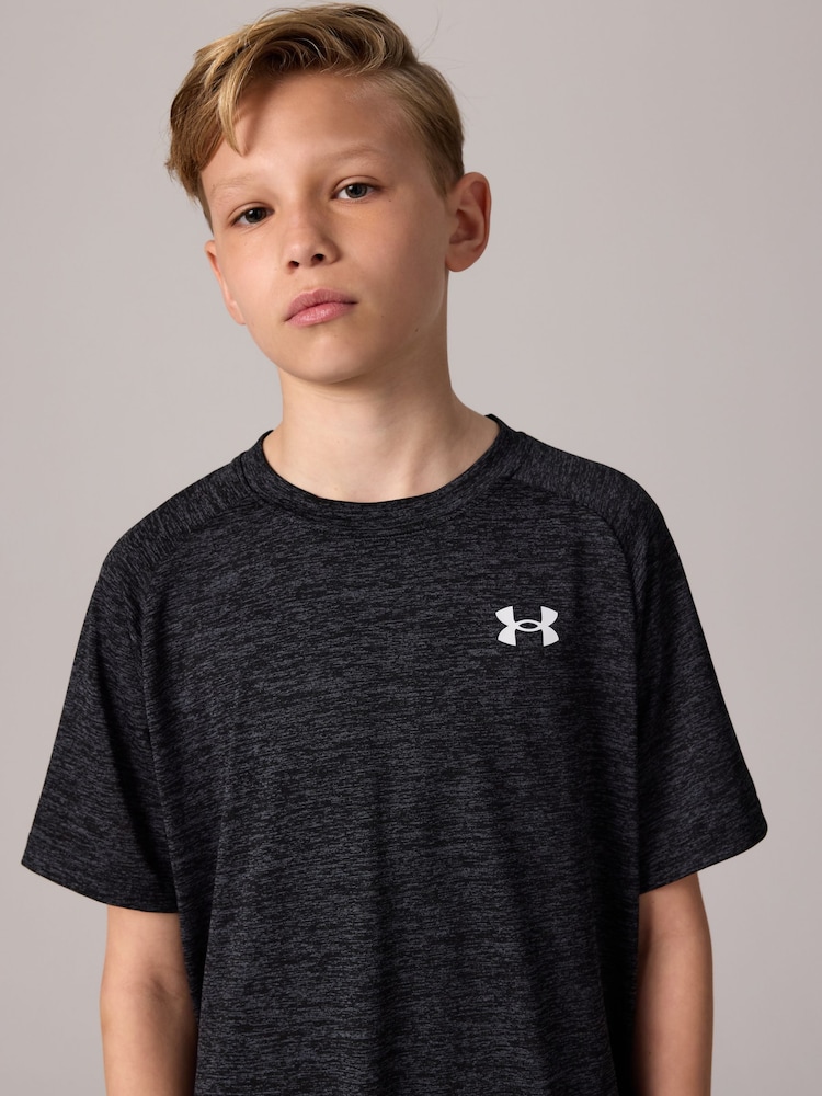 Under Armour Black Cotton Tech 20 Short Sleeve T-Shirt - Image 4 of 7