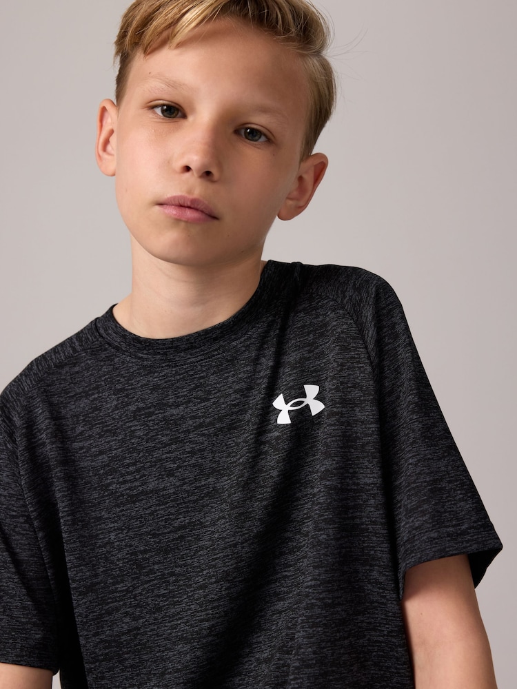Under Armour Black Cotton Tech 20 Short Sleeve T-Shirt - Image 5 of 7