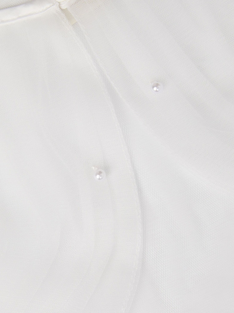 Monsoon Natural Pearl Tulle Cardigan - Image 3 of 3 Monsoon Natural Pearl Tulle Cardigan - Image 3 of 3