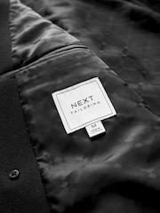 Black Double Breasted Epsom Overcoat - Image 10 of 12
