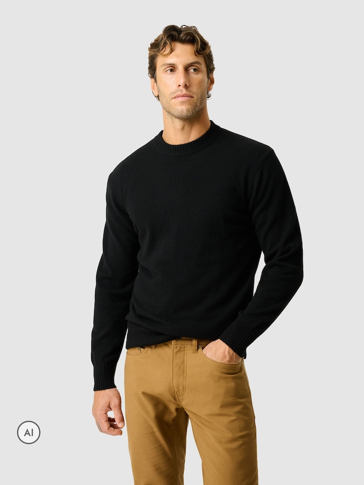Rodd & Gunn Black Stewart Island Knit Jumper - Image 1 of 4 Rodd & Gunn Black Stewart Island Knit Jumper - Image 1 of 4