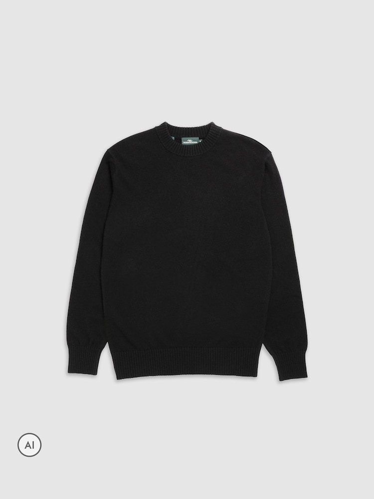 Rodd & Gunn Black Stewart Island Knit Jumper - Image 4 of 4 Rodd & Gunn Black Stewart Island Knit Jumper - Image 4 of 4