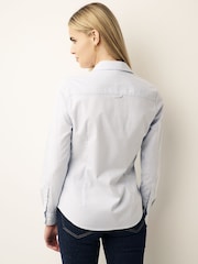 GANT Light Blue Fitted Stretch Oxford Striped Shirt - Image 2 of 6