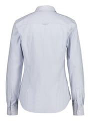 GANT Light Blue Fitted Stretch Oxford Striped Shirt - Image 6 of 6