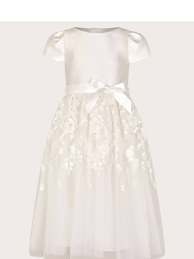 Monsoon Natural Petunia Embroidered Maxi Dress - Image 1 of 3