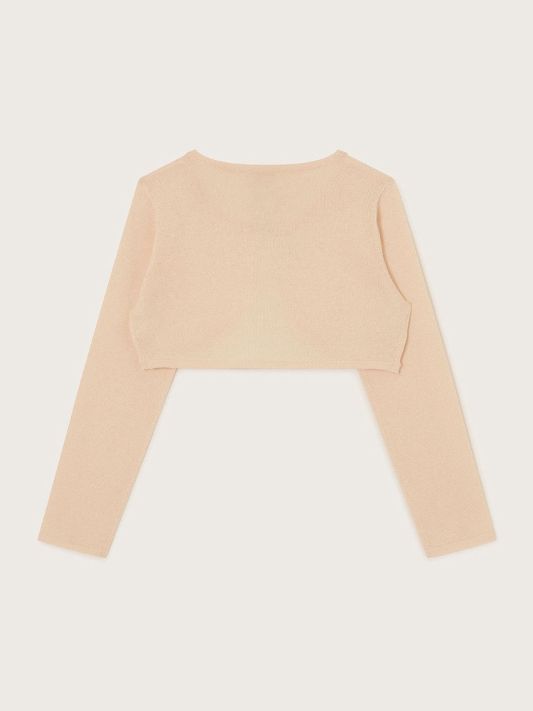 Monsoon Pink Pearl Trim Cardigan - Image 2 of 3 Monsoon Pink Pearl Trim Cardigan - Image 2 of 3
