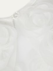 Monsoon Natural 3D Roses Trim Tulle Cardigan - Image 3 of 3