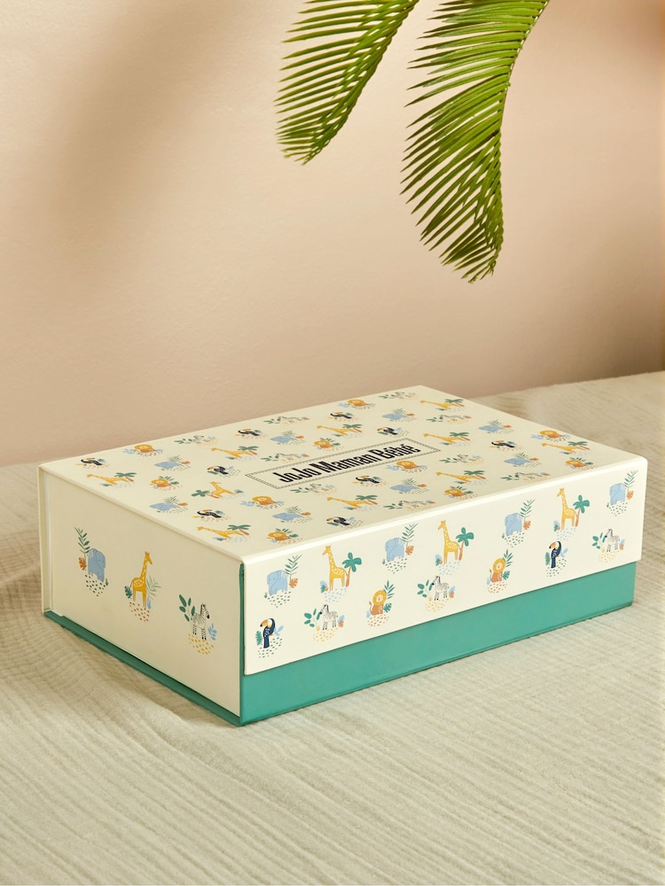 JoJo Maman Bébé White Medium Safari Gift Box - Image 1 of 3