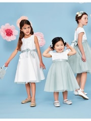 Monsoon White Scuba Frankie Bridesmaid Dress - Image 1 of 4