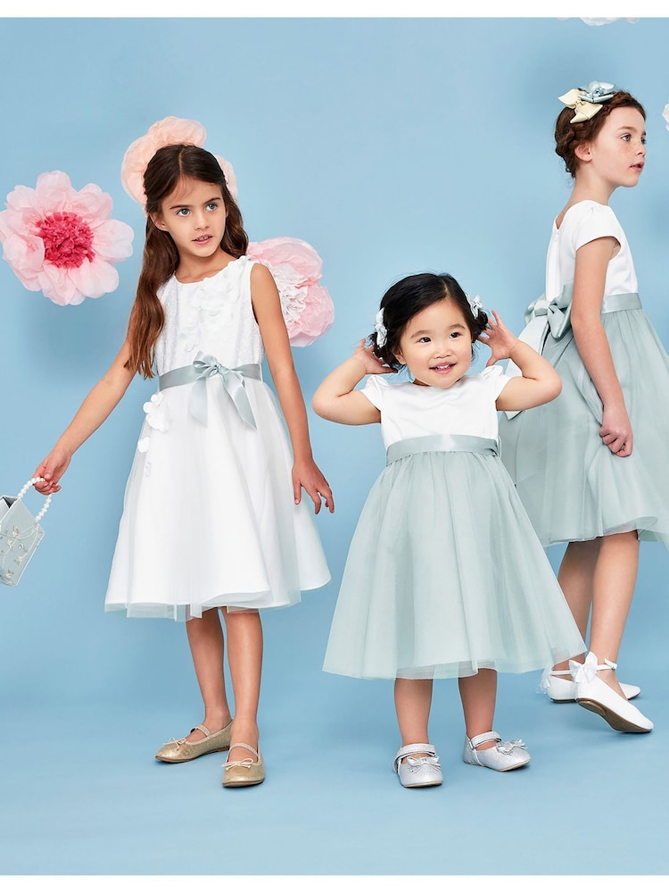 Monsoon White Scuba Frankie Bridesmaid Dress - Image 1 of 4