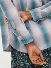 FatFace Grey Olivia Check Shirt - Image 4 of 5