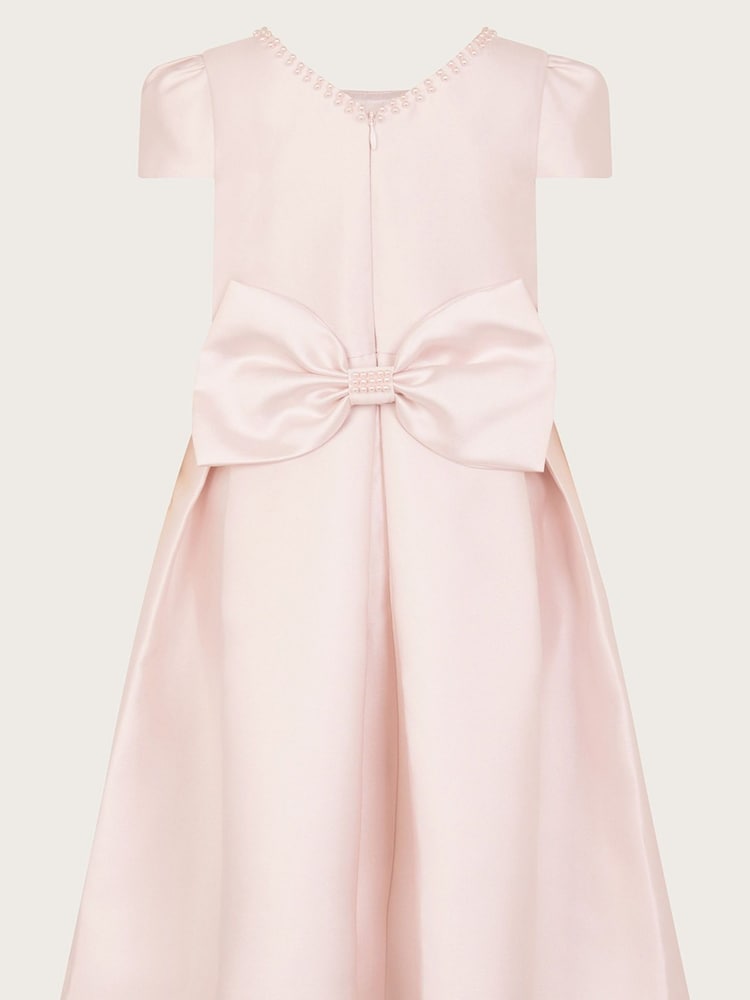 Monsoon Pink Pearl Belt Henrietta Dress - Image 1 of 3 Monsoon Pink Pearl Belt Henrietta Dress - Image 1 of 3