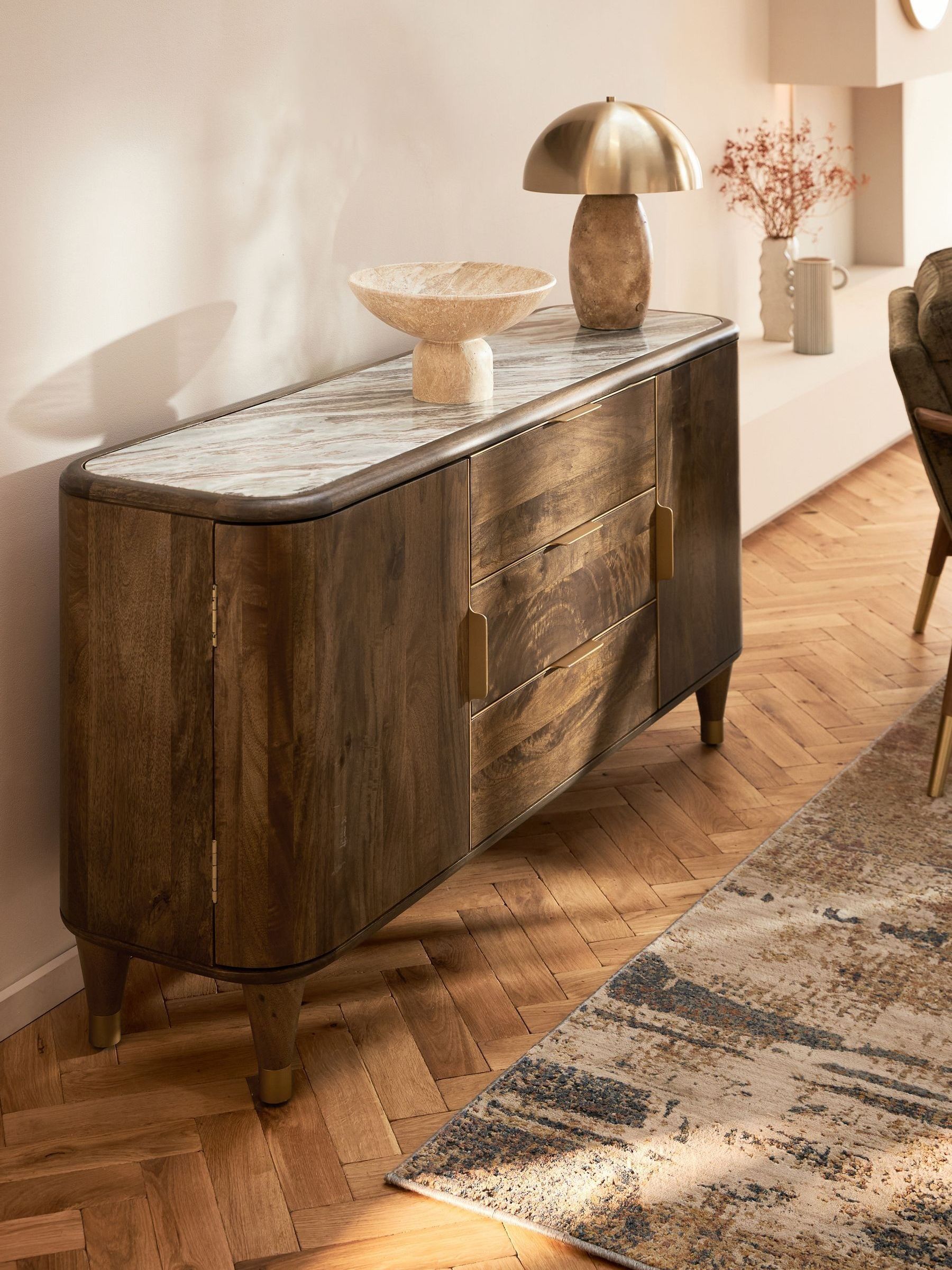 Buy Dark Chester Mango Wood Sideboard from the Next UK online shop