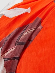 Florere Linen Silk Puff Sleeve Mini Dress - Image 5 of 6