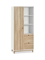 White/Wood Effect Parker Kids Double Wardrobe - Image 6 of 8