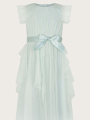 Monsoon Green Stacie Waterfall Dress - Image 1 of 3