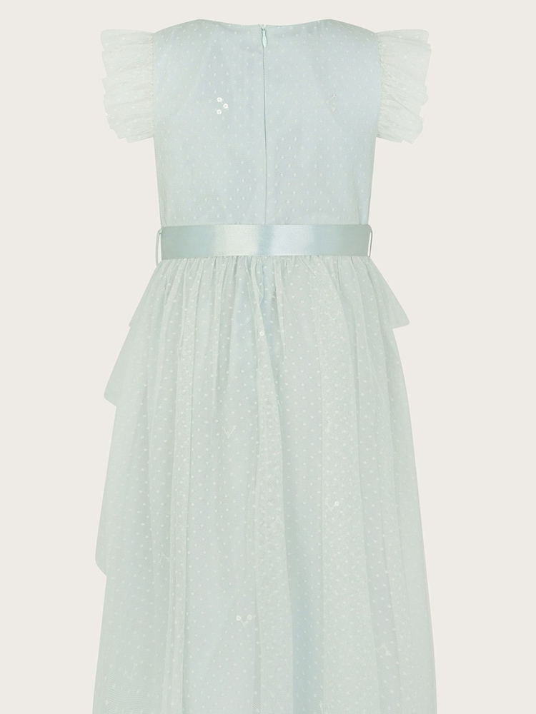 Monsoon Green Stacie Waterfall Dress - Image 2 of 3