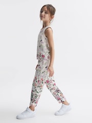 Reiss Pink Print Kemi 9-12 yrs Floral Print Vest - Image 1 of 7