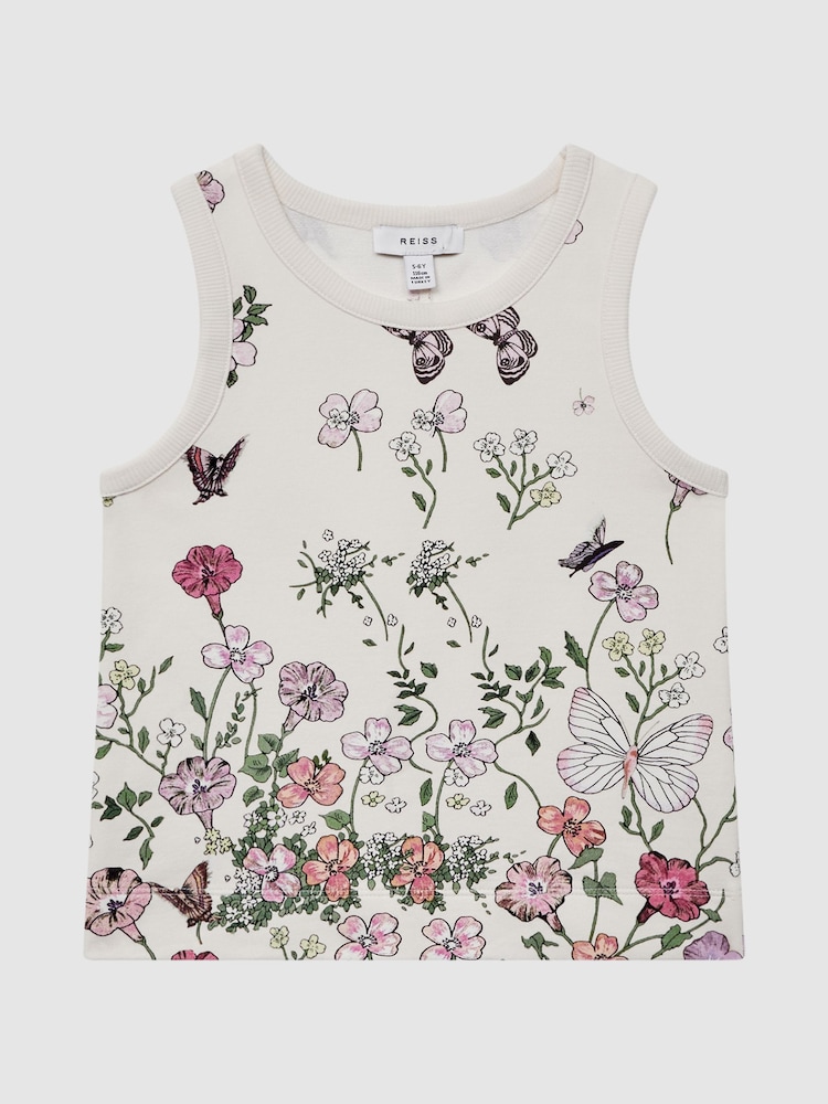 Reiss Pink Print Kemi 9-12 yrs Floral Print Vest - Image 2 of 7
