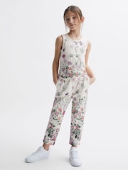 Reiss Pink Print Kemi 9-12 yrs Floral Print Vest - Image 6 of 7