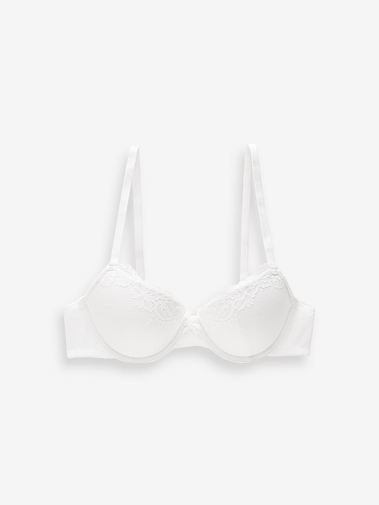 Weiß - Push Up Padded Balcony Bra A-DD - Image 6 of 7