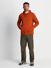 Tog 24 Orange Mosby Knit Look Fleece Hoodie - Image 3 of 8