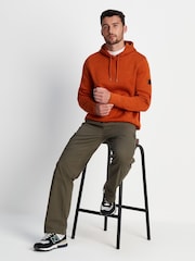 Tog 24 Orange Mosby Knit Look Fleece Hoodie - Image 4 of 8