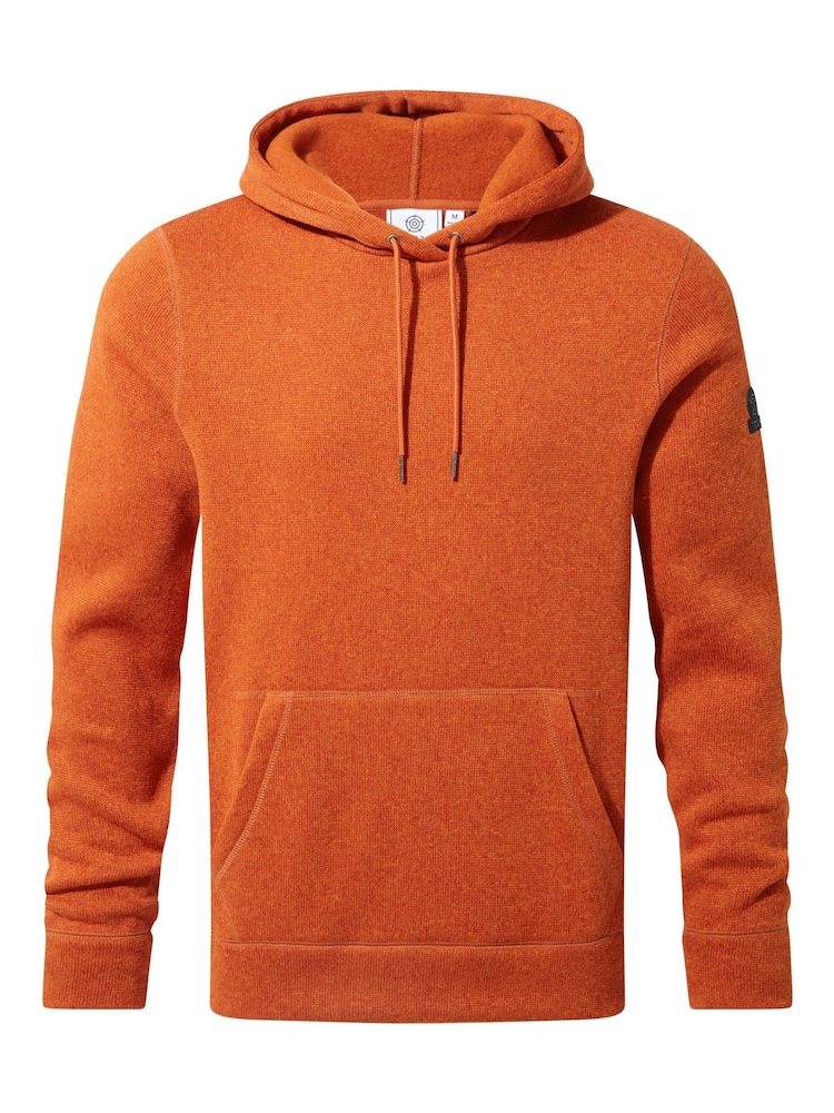 Tog 24 Orange Mosby Knit Look Fleece Hoodie - Image 8 of 8