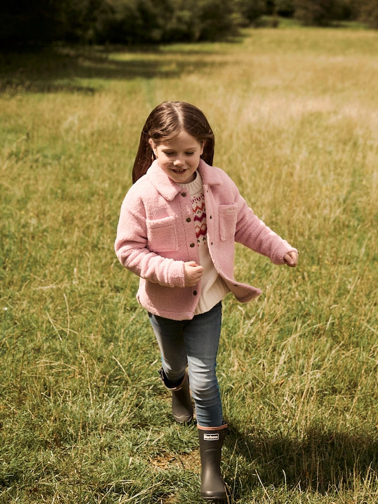 Barbour® Olive Green Simonside Kids Wellies - Image 6 of 6