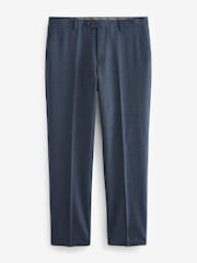 Blue Tailored Fit Signature TG Di Fabio Trim Texture Suit: Trousers - Image 6 of 9
