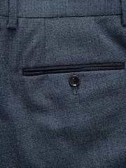 Blue Tailored Fit Signature TG Di Fabio Trim Texture Suit: Trousers - Image 8 of 9