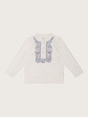 Monsoon Natural Embroidered Kurta - Image 1 of 3
