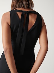 Pretty Lavish Black Miley Tie Back Jumpsuit - Image 3 of 3